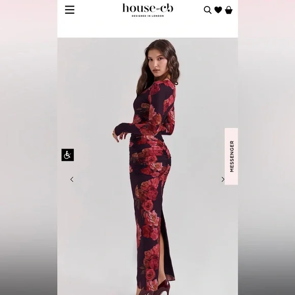 House of CB Lanetta Georgette Dress - Picture 3 of 8